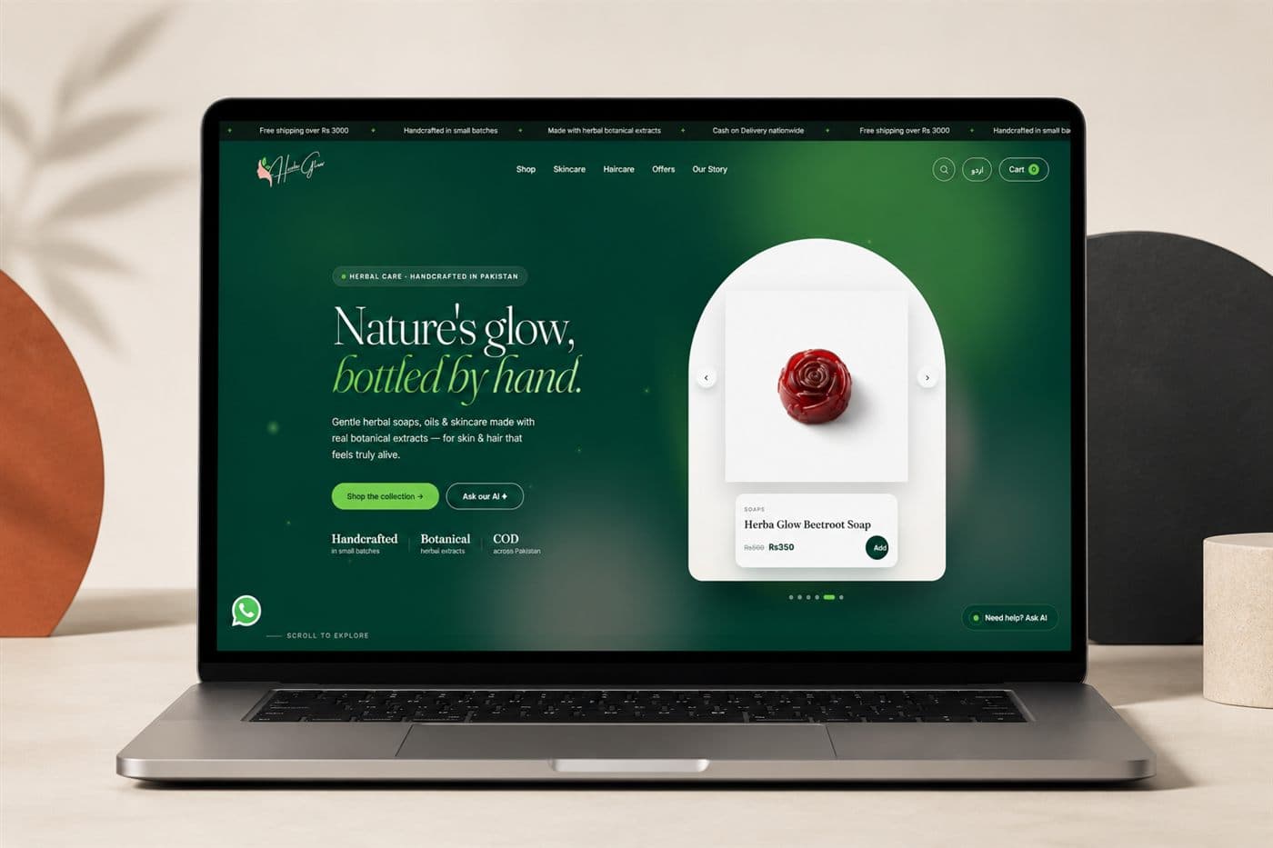 Herba Glow — website
